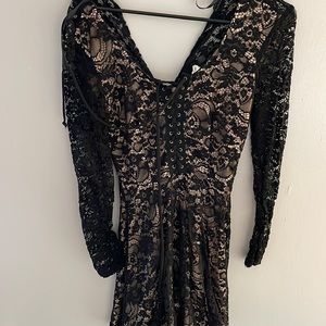 B Darlin Black Lace Dress
